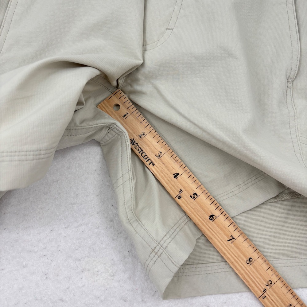 Royal Robbins Hiking Shorts Womens 4 Tan Nylon Lightweight Outdoor Utility - Picture 10 of 11